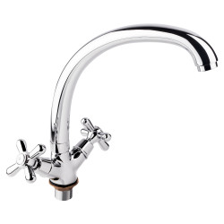 Змішувач для кухні Lidz Dominox 273F двохвентильний LDDOM273FCRM35539 Chrome (LDDOM273FCRM35539)