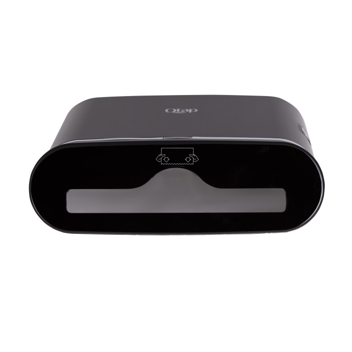 Тримач для паперових рушників Qtap Pohodli 300 мм QTDR600BP Black (Pobut) (QTDR600BP)