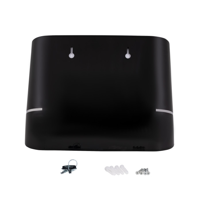 Тримач для паперових рушників Qtap Pohodli 300 мм QTDR600BP Black (Pobut) (QTDR600BP)
