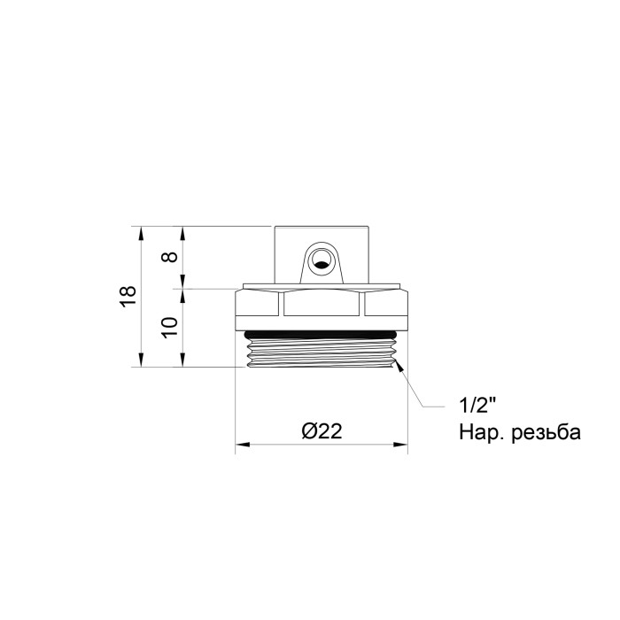 Кран Маєвського SD Plus 1/2" SD210W15 (SD210W15)