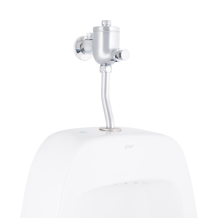 Пісуар підвісний Qtap Crow з краном-дозатором 390х330х660 White QT0588112HW (QT0588112HW)