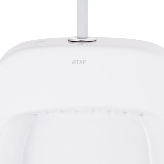 Пісуар підвісний Qtap Crow з краном-дозатором 390х330х660 White QT0588112HW (QT0588112HW)