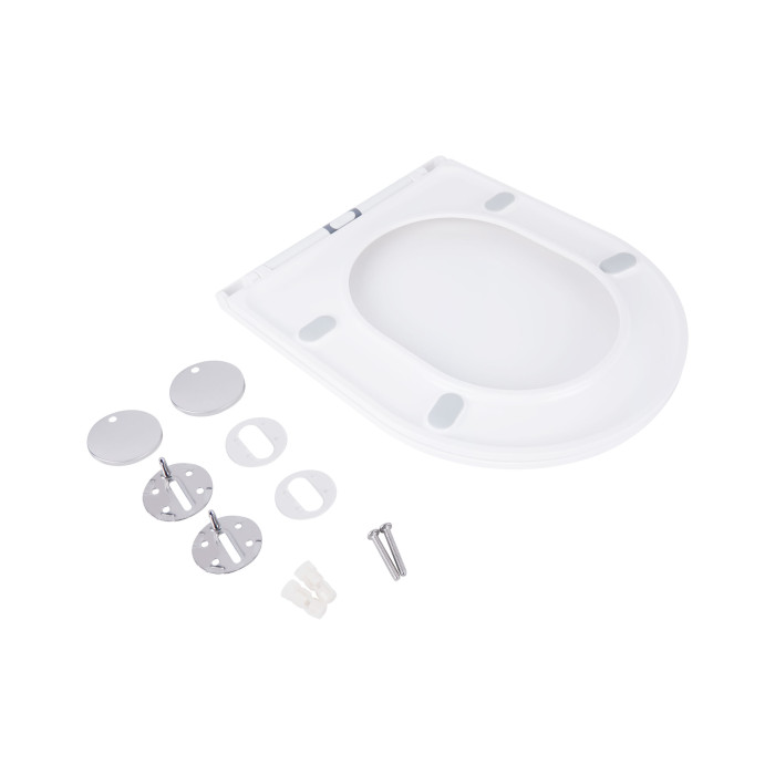 Сидіння для унітаза Qtap (Robin, Aries) з мікроліфтом Slim QT99HXU13W (QT99HXU13W)