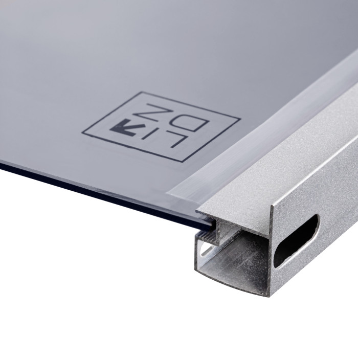 Душова кабіна Lidz Latwa SC90x90.SAT.HIGH.GR, скло тоноване 4 мм без піддона (LLSC9090SATHIGHGR2)