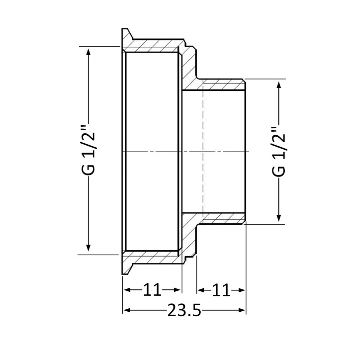 Перехід SD Plus 1/2"х1/2" ВЗ SD4091515 (SD4091515)