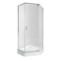 Набір Qtap душова кабіна Scorpio CRM10995-AC6 Clear 2120x900x900 мм + піддон Diamond 309912 90x90x12 см з сифоном (SCOCRM10995AC6SET)
