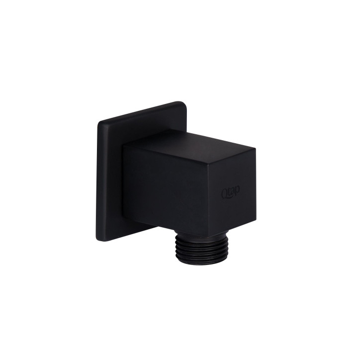 Підключення для шланга Qtap Spojeni прямокутне QT809810842857NB Black Matt (QT809810842857NB)