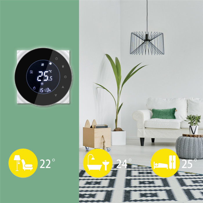 Провідний тиждневий термостат с WiFi BHT-6000-GALW ()