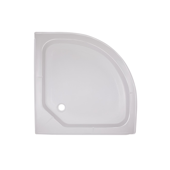 Lidz Душовий піддон KAPIELKA ST80x80x14 низький, напівкруглий, діаметр зливу 52 мм (LKAST808014)