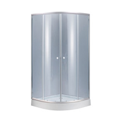 Душова кабіна Lidz Latwa SC90x90.SAT.LOW.GR, скло тон. 4 мм + Lidz Душовий піддон KAPIELKA ST90x90x15 (LLASC9090SLGSET)