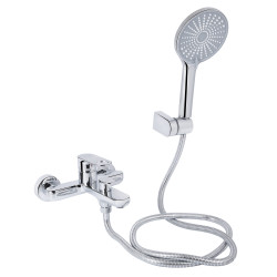 Змішувач для ванни Qtap Jay (з душовим гарнітуром) QTJAY259CRM45541 Chrome (QTJAY259CRM45541)