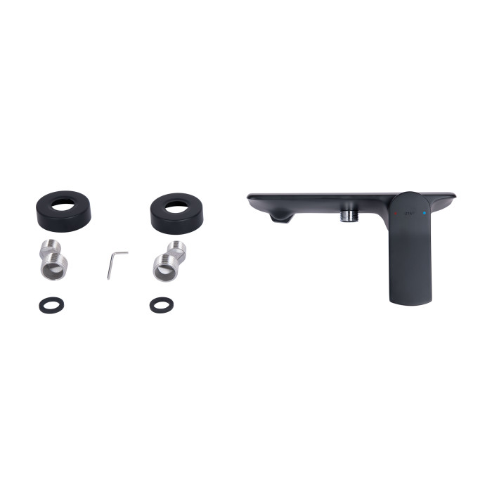Змішувач для душу Qtap Slavonice QTSLA266BLM45908 Black Matt (QTSLA266BLM45908)