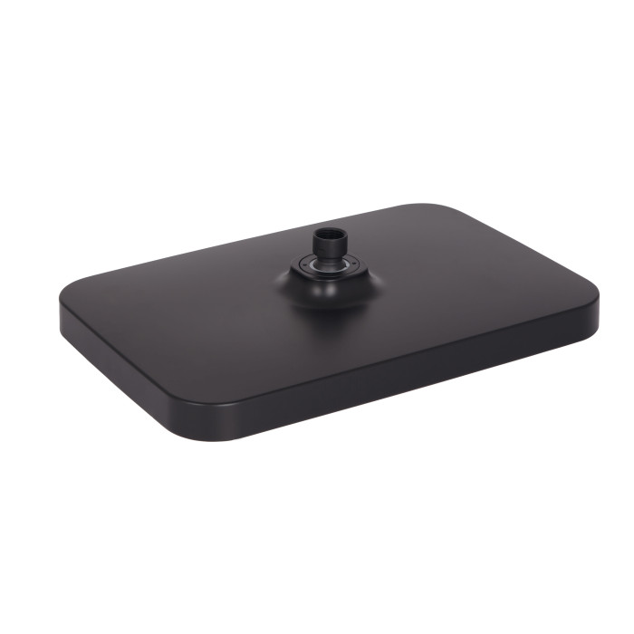 Лійка для верхнього душу Qtap Hlavova 330х220 мм прямокутна QTHLA107BLM45945 Black Matt (QTHLA107BLM45945)