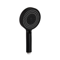 Лійка для ручного душу Qtap Rucni D 130 мм округла QTRUC125BLM45951 Black Matt (QTRUC125BLM45951)