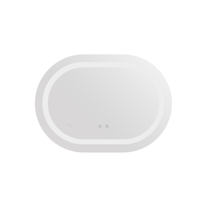Дзеркало Qtap Gemini 500х700 з LED-підсвічуванням Touch, з антизапотіванням, з димером, рег. темп. кольору (3000-6500K) Reverse QT2578R5070 (QT2578R5070)