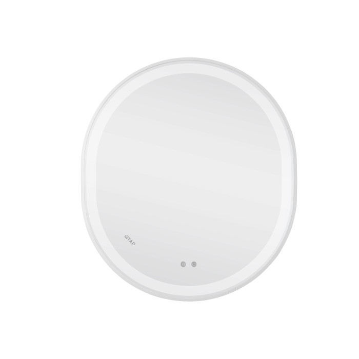 Дзеркало Qtap Gemini 800х700 з LED-підсвічуванням Touch, з антизапотіванням, з димером, рег. темп. кольору (3000-6500K) Reverse QT2578R8071W (QT2578R8071W)