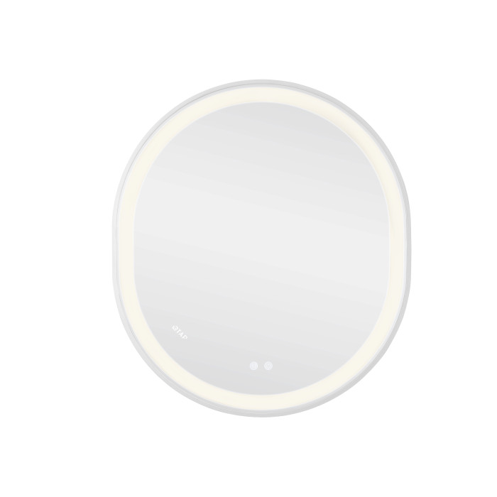 Дзеркало Qtap Gemini 800х700 з LED-підсвічуванням Touch, з антизапотіванням, з димером, рег. темп. кольору (3000-6500K) Reverse QT2578R8071W (QT2578R8071W)