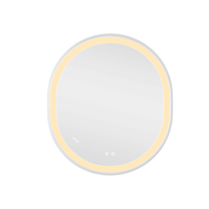 Дзеркало Qtap Gemini 800х700 з LED-підсвічуванням Touch, з антизапотіванням, з димером, рег. темп. кольору (3000-6500K) Reverse QT2578R8071W (QT2578R8071W)