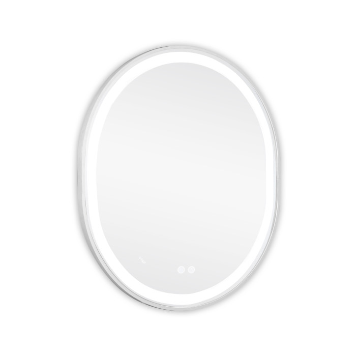 Дзеркало Qtap Gemini 800х700 з LED-підсвічуванням Touch, з антизапотіванням, з димером, рег. темп. кольору (3000-6500K) Reverse QT2578R8071W (QT2578R8071W)