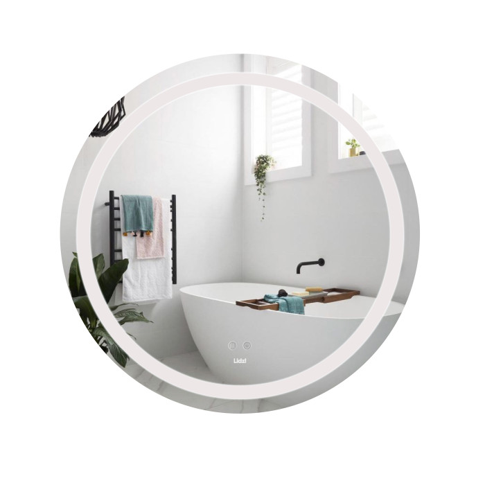 Дзеркало Lidz Aria R800 з LED-підсвічуванням Touch, з антизапотіванням, з димером, рег. яскравості LD78LR800 (LD78LR800)