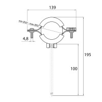 Хомут Thermo Alliance Standart 3" з чорною гумою (D87-92 мм) SD10076B (SD10076B)