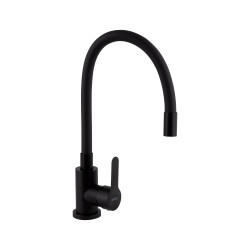 Змішувач для кухні Brinex Pure 015F3 з гнучким виливом   Black Matt BRIPUR015F3BLM (BRIPUR015F3BLM)