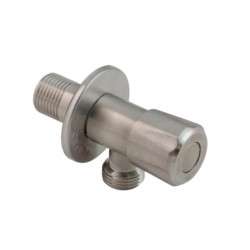 Кран кутовий Thermo Alliance Standart 1/2"ЗЗ нерж., з керам. буксою TAS347W1515SS (TAS347W1515SS)