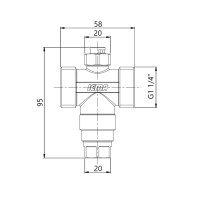 Клапан антифриз Icma №609 1 1/4" для теплових насосів 90609AG06 (90609AG06)