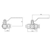 Кран кульовий SD Plus триходовий 1/2"ВВВ SD310W15 (SD310W15)