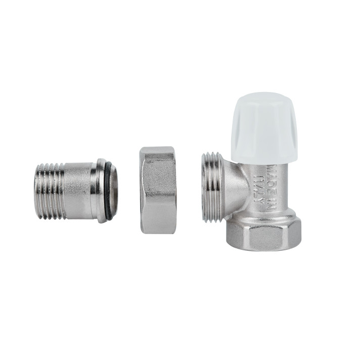 Кран радіаторний Icma 1/2" кутовий без ручки №805 (82805AD06)