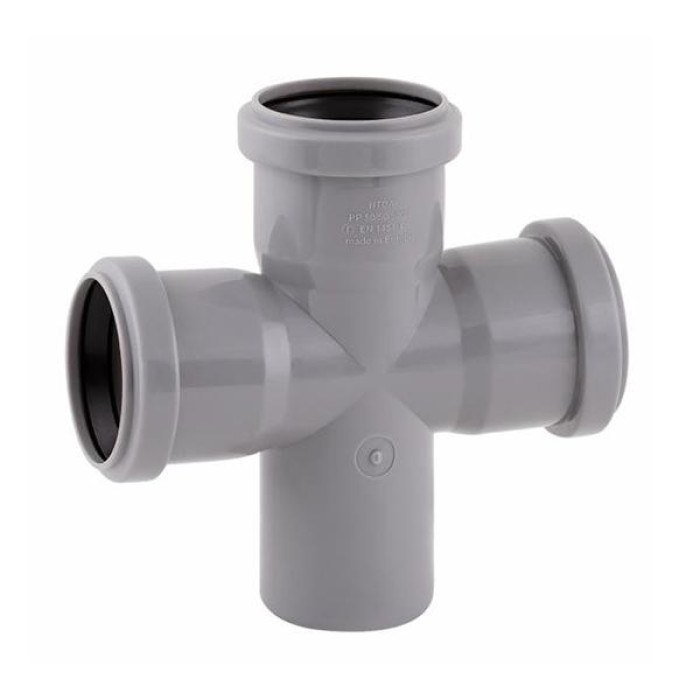 Хрестовина каналізаційна Reiger Triple Safe Ø 50×50×50/87,5° мм 6545817