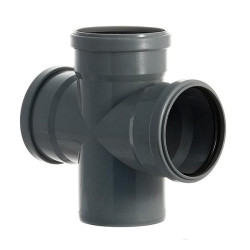 Хрестовина каналізаційна Reiger Triple Safe Ø 110×110×110/87,5° мм 6545815