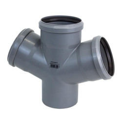 Хрестовина каналізаційна Valrom Easy KIT Ø 50×50×50/67° мм 15060105067
