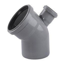 Коліно каналізаційне Reiger Triple Safe Ø 110/45°×50/87° відвід назад 6545394