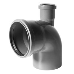Коліно каналізаційне Reiger Triple Safe Ø 110/87°×50/90° відвід вверз 6545396