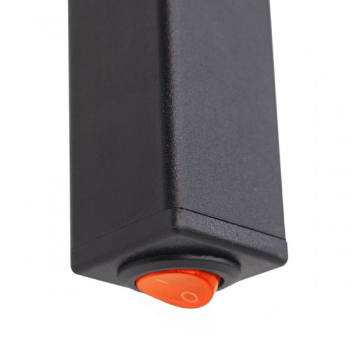 Рушникосушка Navin електрична Авангард, 800х480х71мм, кнопка, сталь, чорний муар, праве підключення