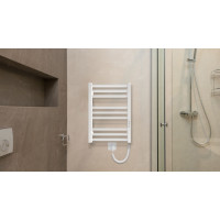 Рушникосушка Hygge Family електрична London, 570х430х80мм, таймер-регулятор, сталь, білий матовий