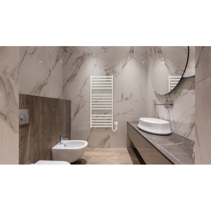 Рушникосушка Hygge Family електрична York, 1170х530х80мм, таймер-регулятор, сталь, білий матовий