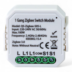 Розумний вимикач Tervix Pro Line ZigBee Switch (1 клавіша), без нуля (432141)