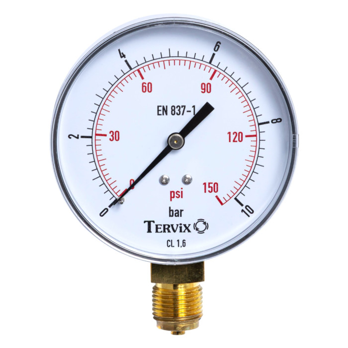 манометр Tervix Pro Line 100 0-16 бар 1/2" рад. (355414)