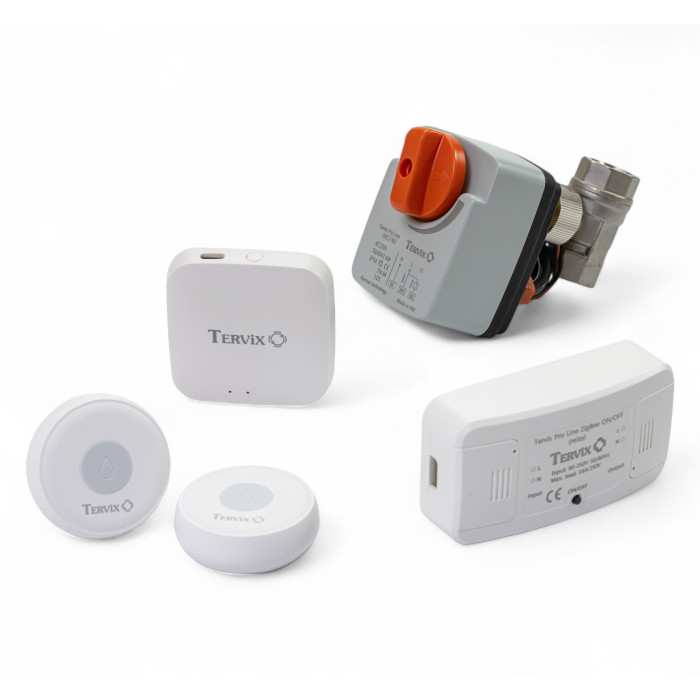 Система захисту від потопу для роз.будинку Tervix ZigBee Water Stop Premium на 1 трубу 1" (4912623)