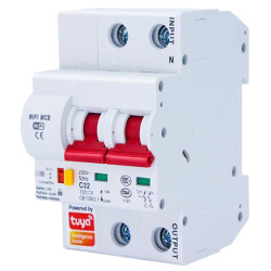 Розумний диф. автоматичний вимикач з електромоніторингом Tervix WiFi Circuit Breaker, 63A (439412)