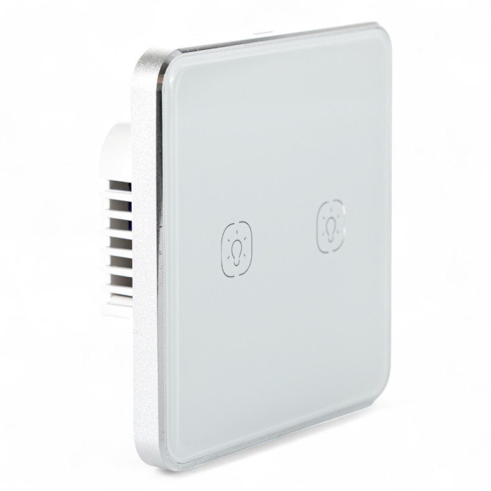 Розумний сенсорний вимикач Tervix Pro Line ZigBee Touch Switch (2 клавіші), без нуля (433131)