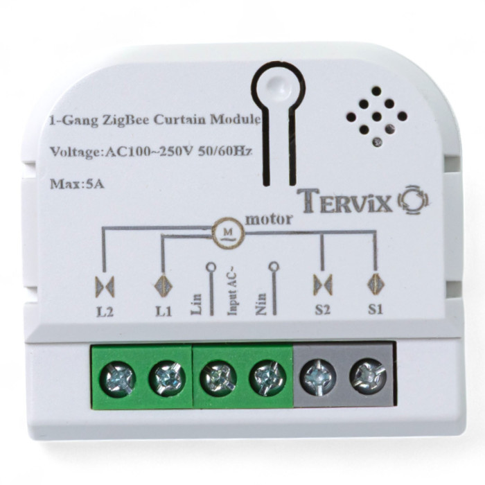 Розумний модуль для управл. ролетами/карнизами Tervix ZigBee Roller Blind/Curtain Controller (437121 )