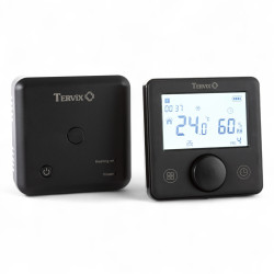 Безпровідний кімнатний термостат WiFi Tervix Pro Line для газового/електричного котла, чорний (118330)