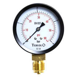 манометр Tervix Pro Line 80 0-4 бар 1/2" рад. (355311)