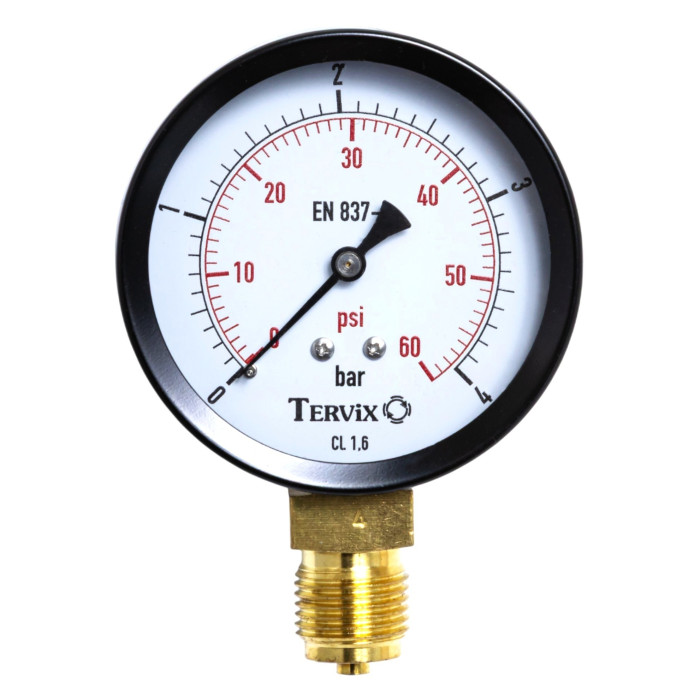 манометр Tervix Pro Line 80 0-4 бар 1/2" рад. (355311)