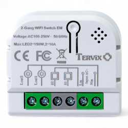 Умный выключатель Tervix Pro Line WiFi Switch (2 клавиши) (433421)