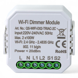 Розумний вимикач - регулятор Tervix Pro Line WiFi Dimmer (2 клавіші) (436421)