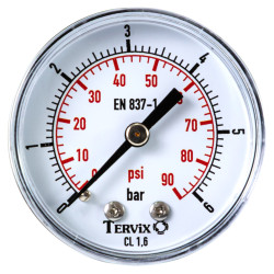 манометр Tervix Pro Line 50 0-6 бар 1/4" акс. (355512)